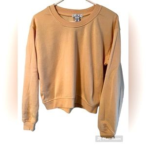 Love Streak Soft Light Mustard Yellow Sweatshirt, Size M